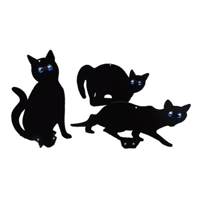 Gatos de metal mais assustadores para pássaros para proteção de jardim
